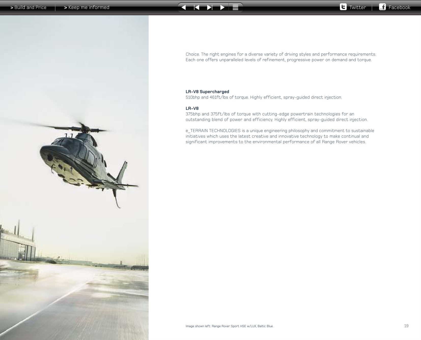 2013 Range Rover Sport Brochure Page 70